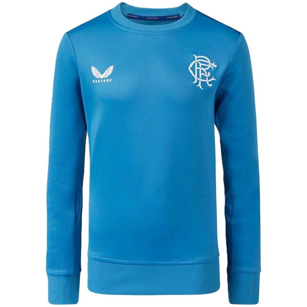 Castore Childrens/Kids Rangers FC Sweatshirt / Blue/Deep Blue